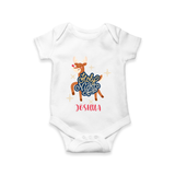 Holy Night - Customized Christmas Themed Romper For Babies - WHITE - 0 - 3 Months Old (Chest 16")