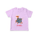 Holy Night - Customized Christmas Themed T-Shirt For Kids - LILAC - 0-5 Months Old (Chest 17")