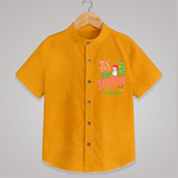 Tis The Season - Customized Christmas Themed Shirt For Kids - CHROME YELLOW - 0 - 6 Months Old (Chest 23")