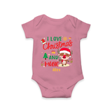 I Love Christmas And Music - Customized Christmas Themed Romper For Babies - ONION - 0 - 3 Months Old (Chest 16")