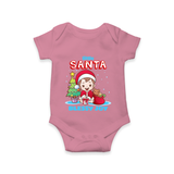 Little Santa - Customized Christmas Themed Romper For Girls - ONION - 0 - 3 Months Old (Chest 16")