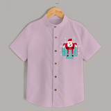 Ho-Ho-Ho - Customized Christmas Themed Shirt For Kids - PINK - 0 - 6 Months Old (Chest 23")