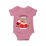 Santa's Little Helper - Customized Christmas Themed Romper For Babies - ONION - 0 - 3 Months Old (Chest 16")