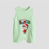 Little Santa - Adorable Kids Romper Suit For Christmas - MINT GREEN - 0 - 5 Months Old (Chest 18")