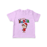 Little Santa - Adorable Kids T-Shirt For Christmas - LILAC - 0-5 Months Old (Chest 17")