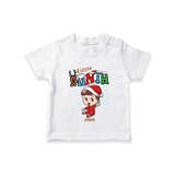 Little Santa - Adorable Kids T-Shirt For Christmas - WHITE - 0-5 Months Old (Chest 17")