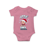 Little' Santa - Customized Romper For Babies With Name - ONION - 0 - 3 Months Old (Chest 16")