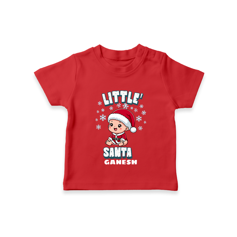 Little Santa –   Christmas T-Shirt - RED - 0-5 Months Old (Chest 17")