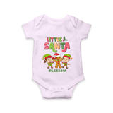 Little' Santa - Baby Romper With Customized Name - LILAC - 0 - 3 Months Old (Chest 16")