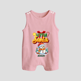 Little' Santa - Personalized Romper Suit For Your Little One - BABY PINK - 0 - 5 Months Old (Chest 18")