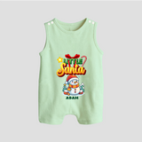 Little' Santa - Personalized Romper Suit For Your Little One - MINT GREEN - 0 - 5 Months Old (Chest 18")