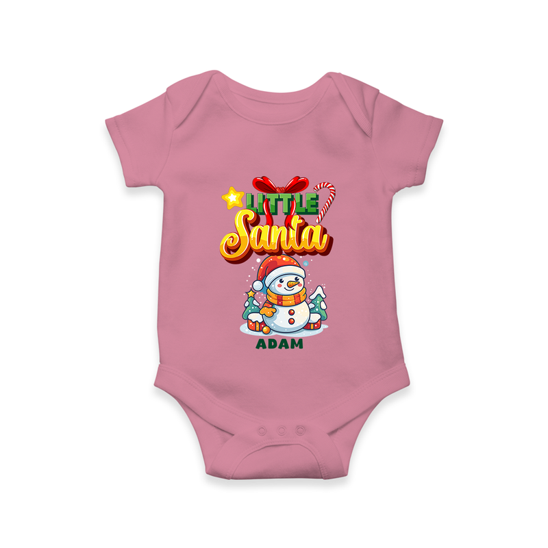 Little' Santa - Personalized Romper For Your Little One - ONION - 0 - 3 Months Old (Chest 16")