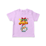 Little' Santa - Personalized T-Shirt For Your Little One - LILAC - 0-5 Months Old (Chest 17")