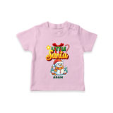 Little' Santa - Personalized T-Shirt For Your Little One - PINK - 0-5 Months Old (Chest 17")