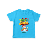 Little' Santa - Personalized T-Shirt For Your Little One - SKY BLUE - 0-5 Months Old (Chest 17")