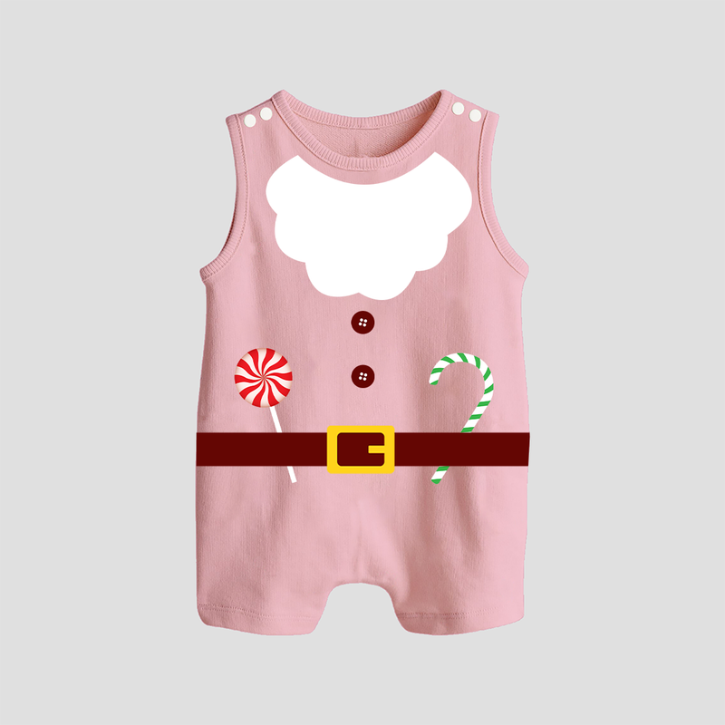 Christmas Special Edition - Customized Romper Suit For Babies - BABY PINK - 0 - 5 Months Old (Chest 18")