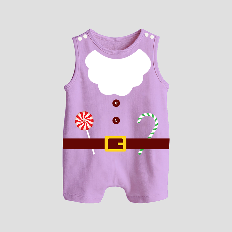 Christmas Special Edition - Customized Romper Suit For Babies - LILAC - 0 - 5 Months Old (Chest 18")