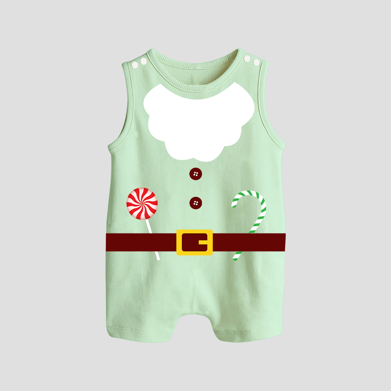 Christmas Special Edition - Customized Romper Suit For Babies - MINT GREEN - 0 - 5 Months Old (Chest 18")