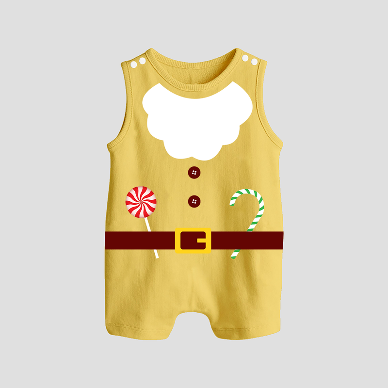 Christmas Special Edition - Customized Romper Suit For Babies - PASTEL YELLOW - 0 - 5 Months Old (Chest 18")