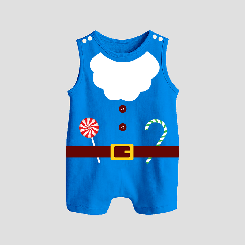 Christmas Special Edition - Customized Romper Suit For Babies - ROYAL BLUE - 0 - 5 Months Old (Chest 18")