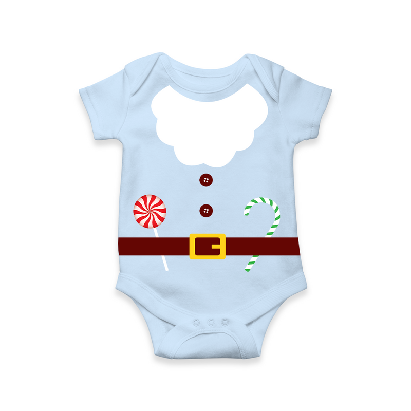 Christmas Special Edition - Customized Baby Rompers - BABY BLUE - 0 - 3 Months Old (Chest 16")