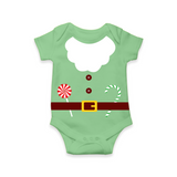 Christmas Special Edition - Customized Baby Rompers - GREEN - 0 - 3 Months Old (Chest 16")