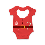 Christmas Special Edition - Customized Baby Rompers - RED - 0 - 3 Months Old (Chest 16")