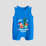 My 1st Christmas - Personalized Kids Romper Suit For Christmas - ROYAL BLUE - 0 - 5 Months Old (Chest 18")