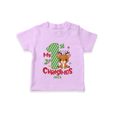 My 1st Christmas - Customized T-Shirt For Christmas - LILAC - 0-5 Months Old (Chest 17")