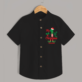 My 1st Christmas - Custom-made Shirt For Christmas - BLACK - 0 - 6 Months Old (Chest 23")