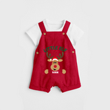 "Little Elf" - Christmas Themed Kids Dungaree Set With Customized name