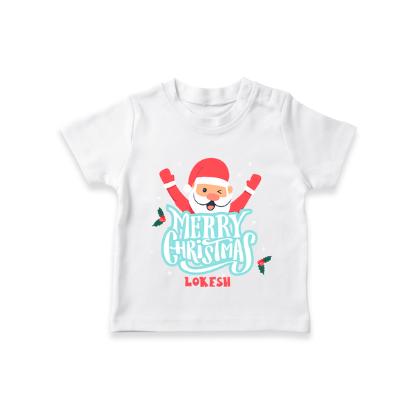 Merry Christmas |Custom   T-Shirt - WHITE - 0-5 Months Old (Chest 17")