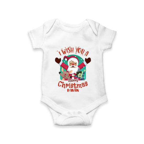 I Wish You a Merry Christmas Santa Party – Personalized Baby Romper