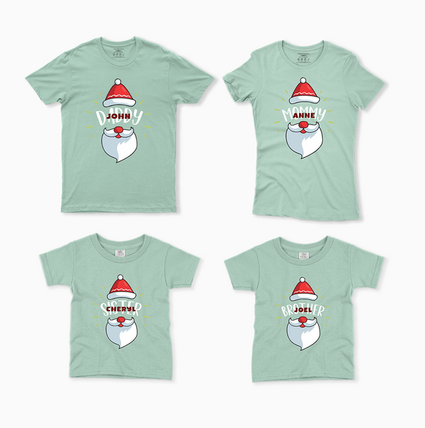 Christmas Santa Themed Family Combo T-Shirt