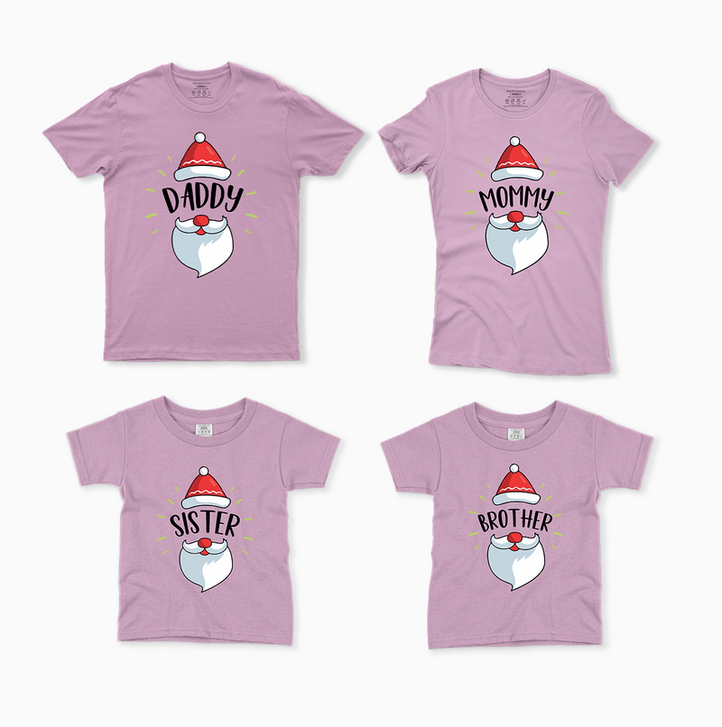 Christmas Santa Themed Family Combo T-Shirt