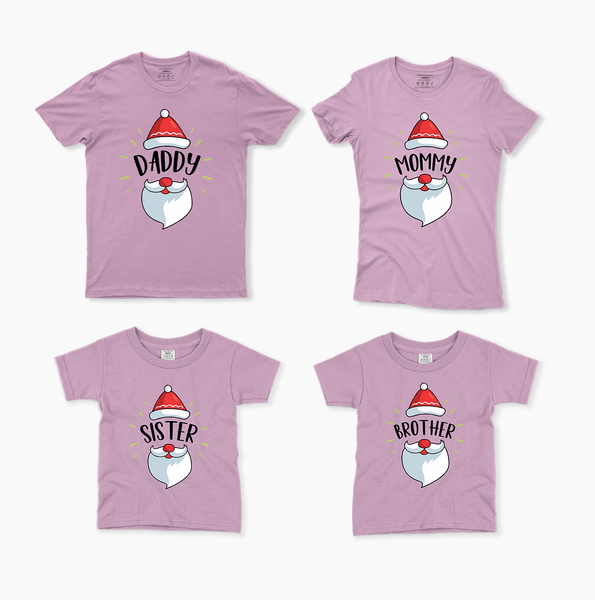 Christmas Santa Themed Family Combo T-Shirt