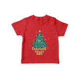 Christmas Time – Personalized   T-Shirt - RED - 0-5 Months Old (Chest 17")