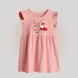 My First Christmas With Mom And Dad - Customized Baby Frock With Name For Babies - BABY PINK - 0 - 3 Months Old (Chest 17")