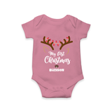 Make This Christmas Special With Our "My First Christmas" themed Customized Romper With Name For Babies - ONION - 0 - 3 Months Old (Chest 16")