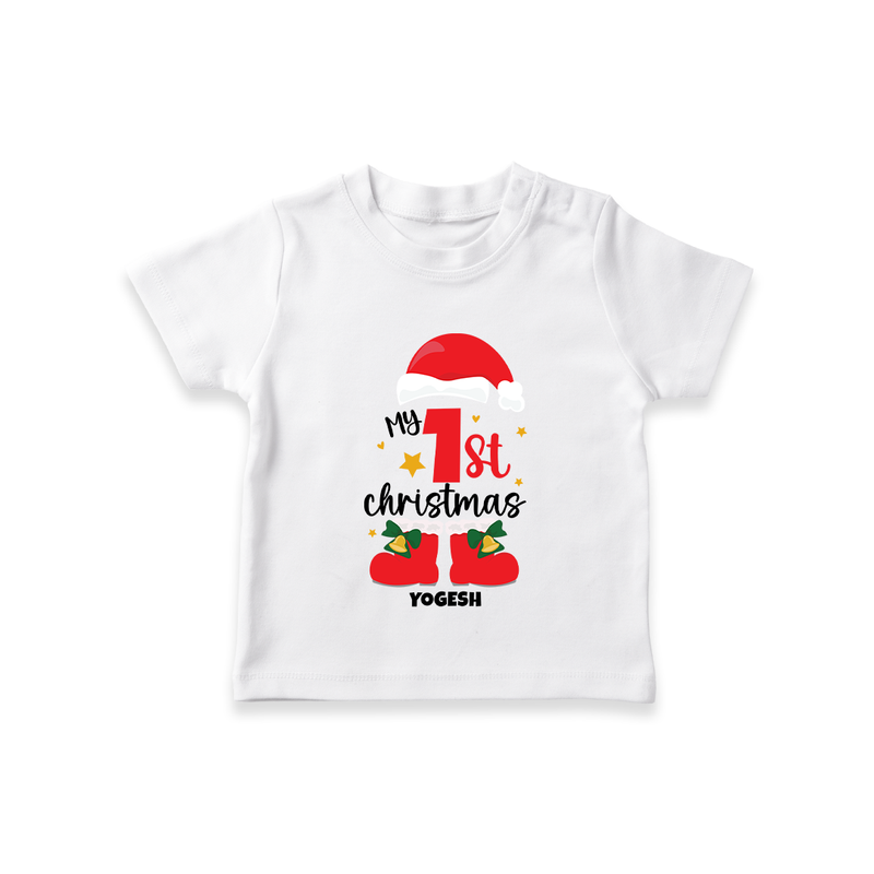My 1st Christmas -   T-Shirt - WHITE - 0-5 Months Old (Chest 17")