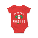 Its my 1st First Christmas |Custom Baby Romper - RED - New Born (Chest 14")