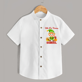 Little Elf in Training Shirt | Cute Holiday Baby Outfit - WHITE - 0 - 6 Months Old (Chest 23")