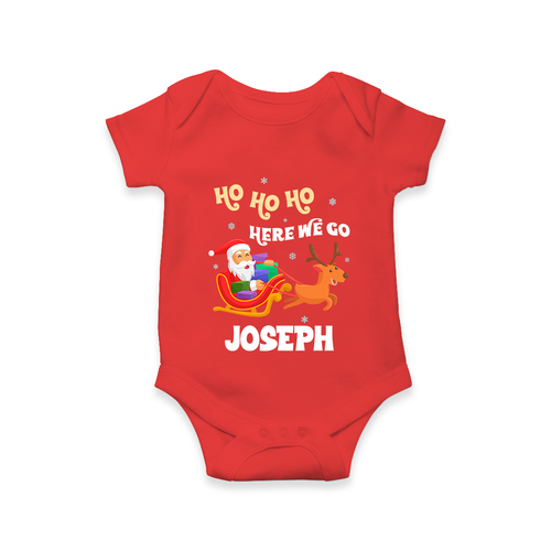HO HO HO Here We Go Romper | Fun Festive Baby Romper