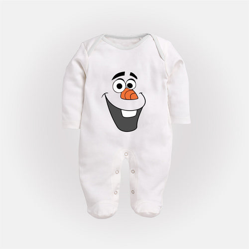 Frozen Snowman Face Christmas FullBody Suit