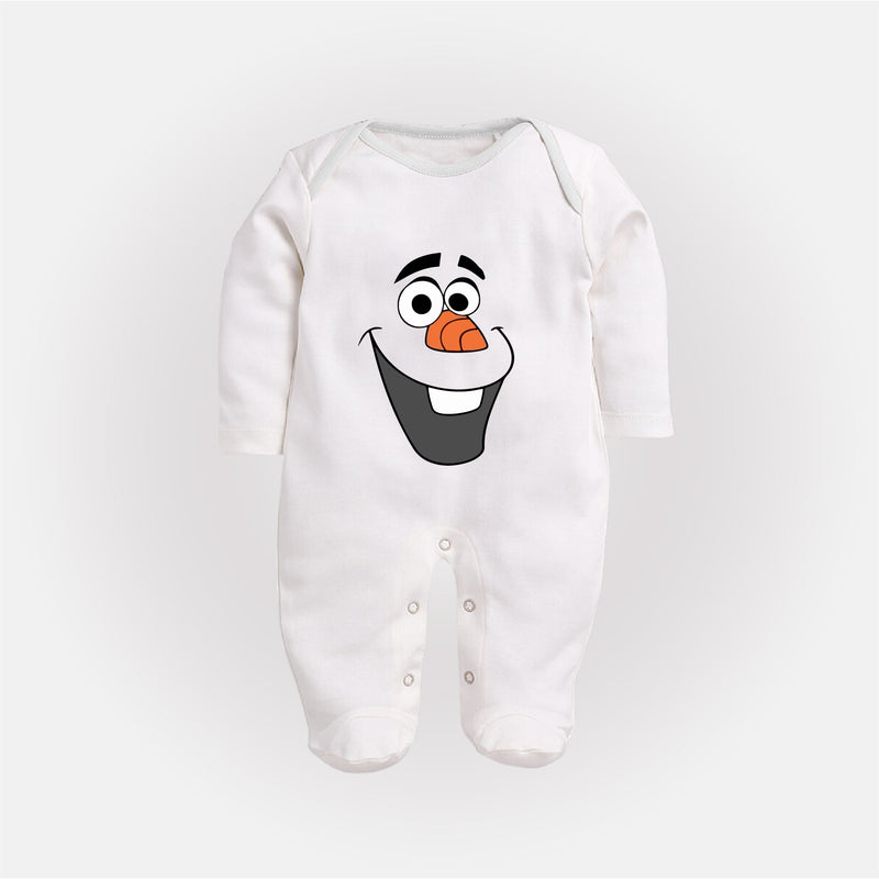 Frozen Snowman Face Christmas FullBody Suit