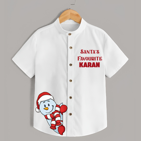 Cute Snowman Christmas Shirt – Personalised