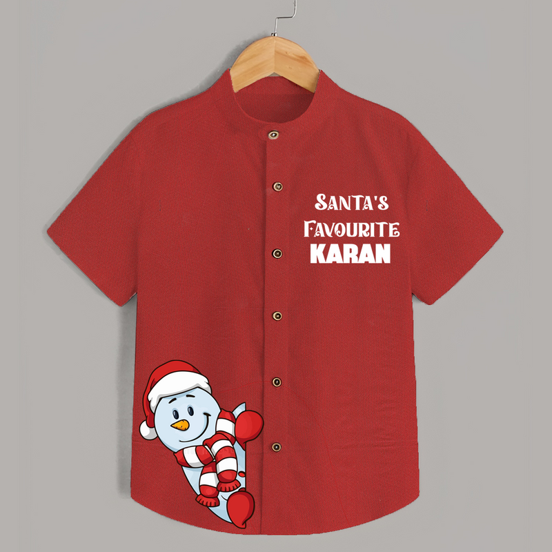 Cute Snowman Christmas Shirt – Personalised