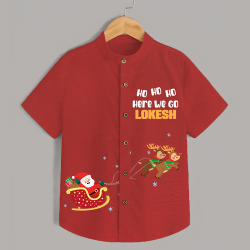 Flying Sleigh Christmas Shirt – Personalised
