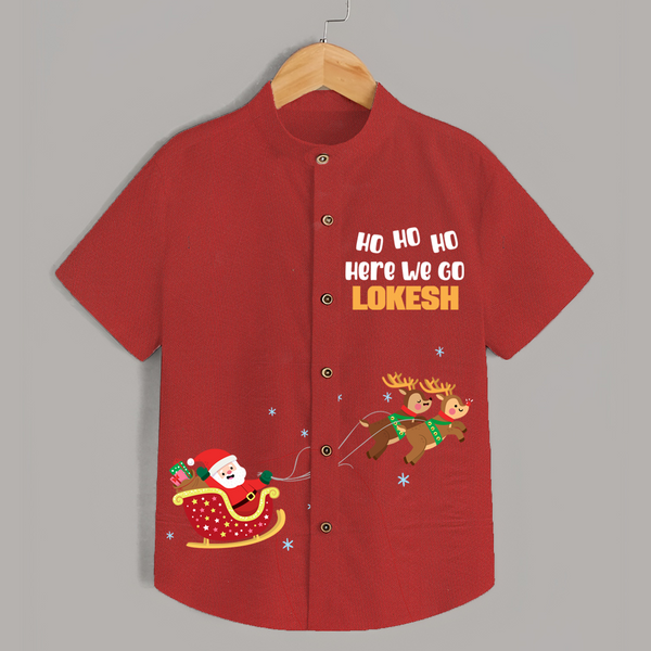 Flying Sleigh Christmas Shirt – Personalised