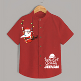 Santa on Lights Swing – Kids Custom Shirt